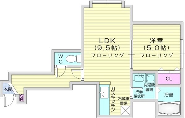 太平駅 徒歩5分 3階の物件間取画像